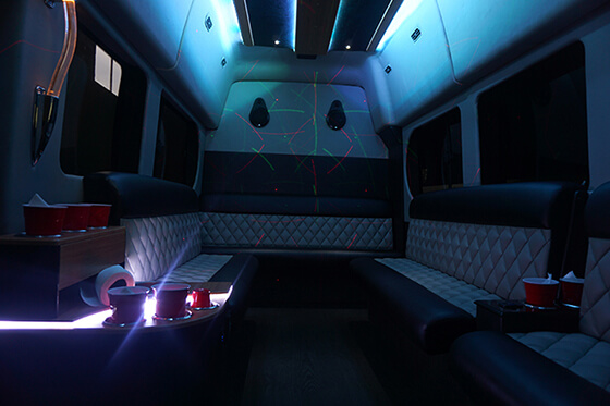 Limo van interior