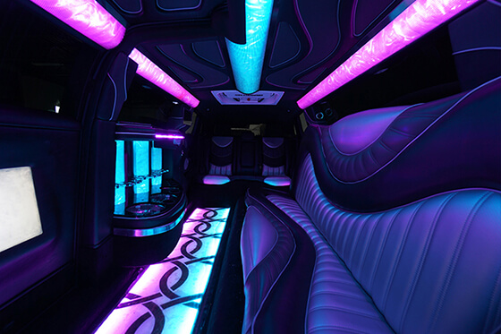 Modern limo interior